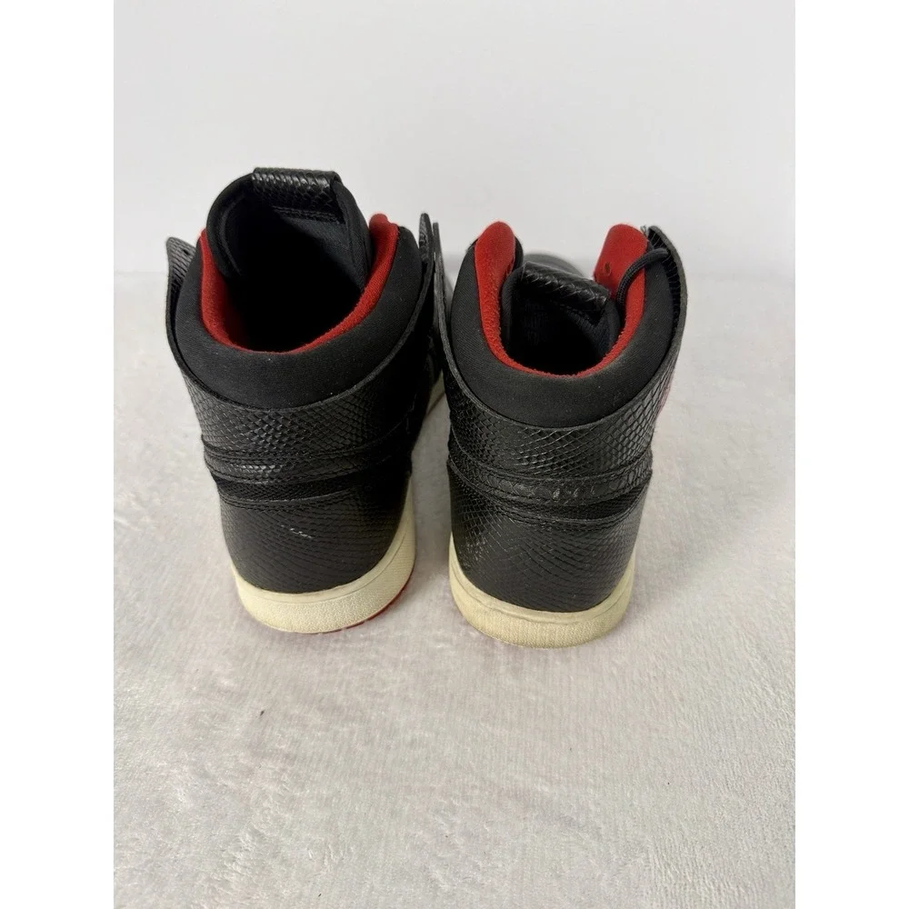 Nike Air Jordan 1 Retro Snakeskin Black‎ Red  819176-001 Men's Size 11